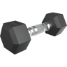 Гантель гексагональная UNIX Fit обрезиненная 2,5 кг DBHEX2_5x2
