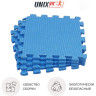 Коврик-пазл UNIX FIT влагостойкий для йоги и фитнеса, 30 х 30 х 1 см, синий, 4 шт. EVAMU4BE